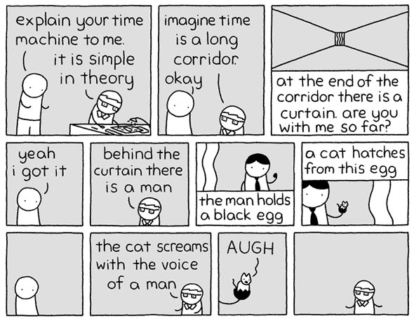 time machine cat comic