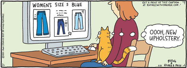 cat shopping comic