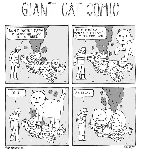giant cat comic