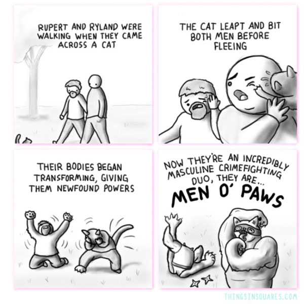 men become cats comic