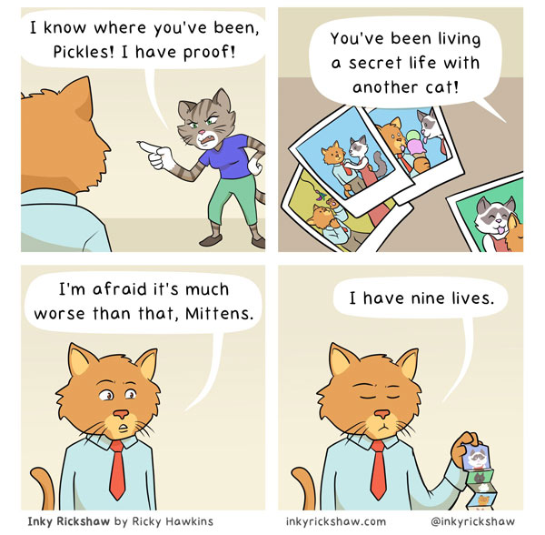 9 lives cat comic