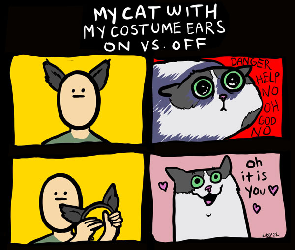 cat costume comic