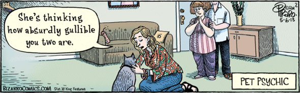 cat psychic comic