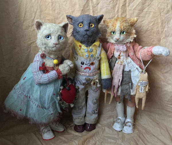three cat dolls art