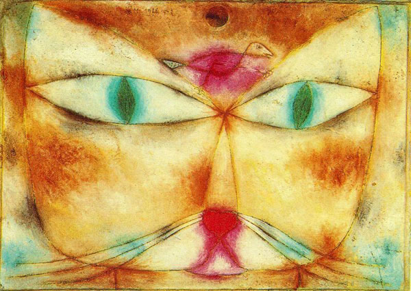 paul klee painting of cat and bird