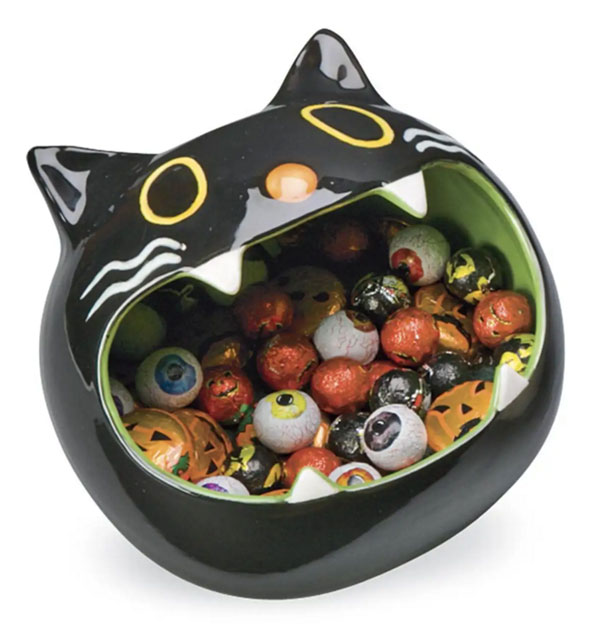 cat head candy bowl