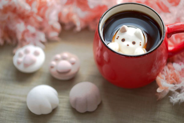 cat-shaped marshmallows