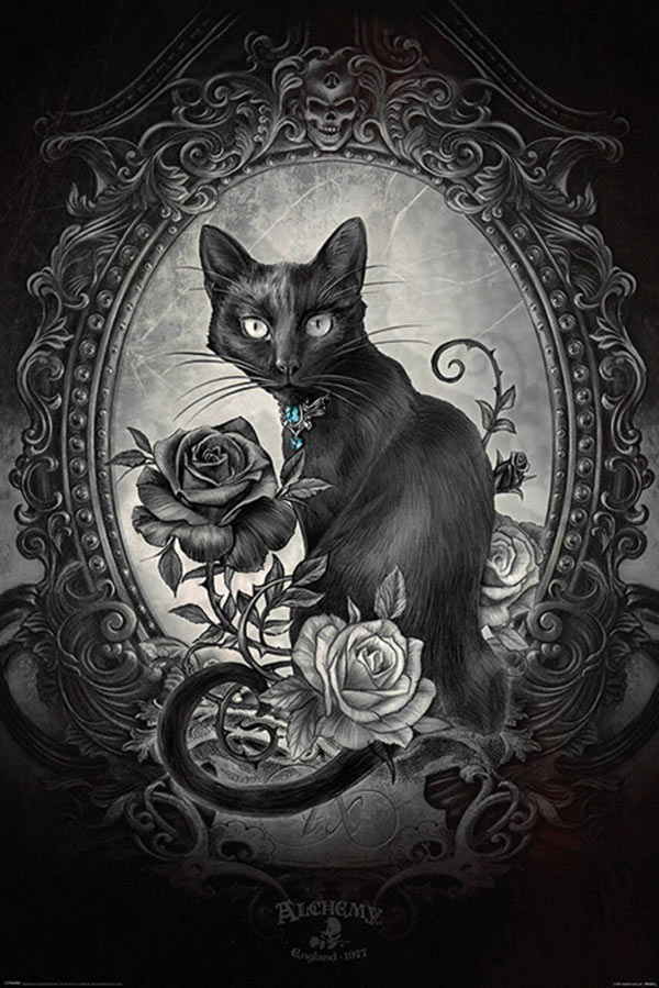 gothic cat art