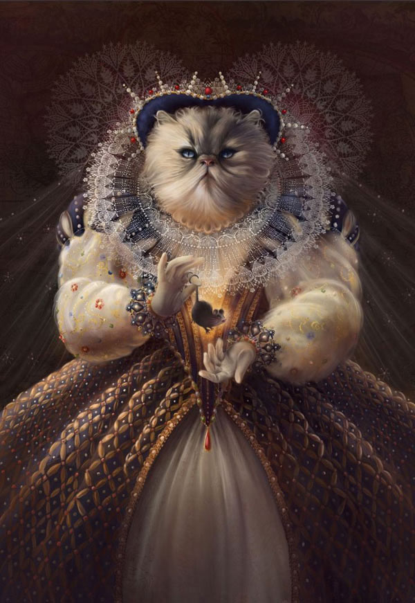 queen cat art