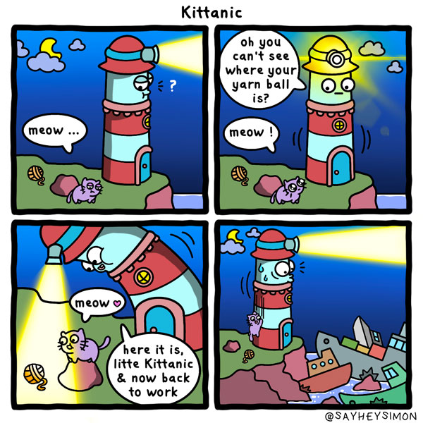 the cat and the lighthouse comic