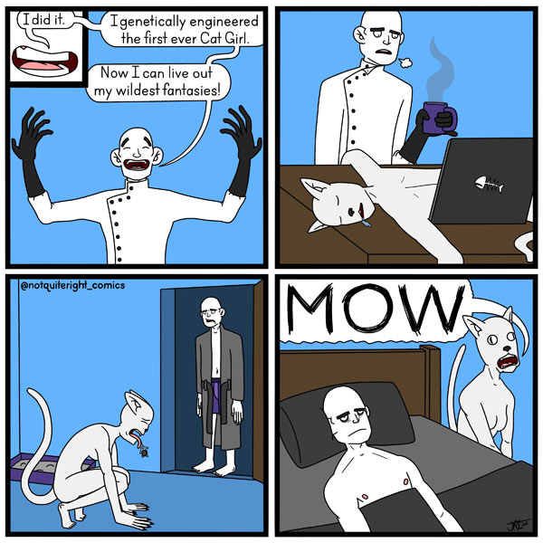 cat human hybrid comic