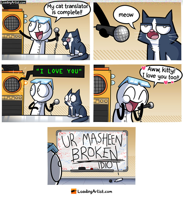 cat translator comic