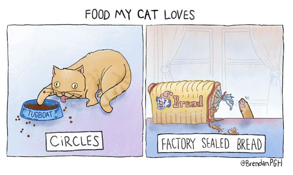 food cats love comic