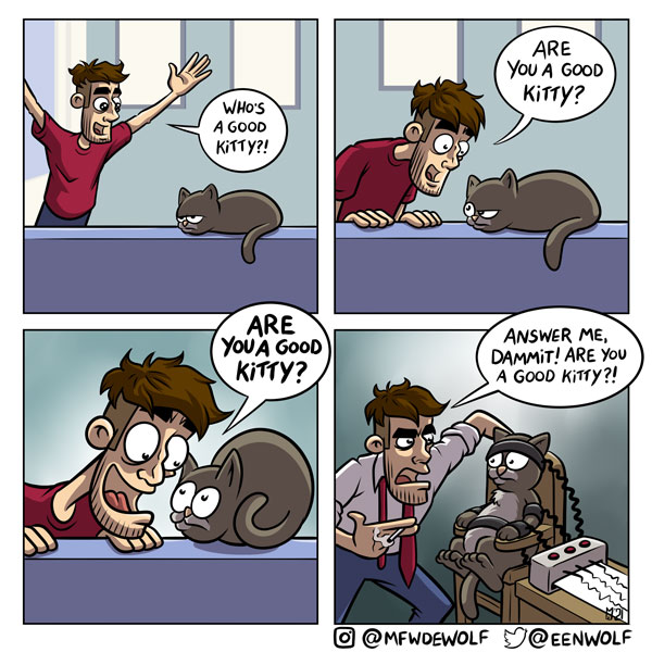 who's a good kitty comic