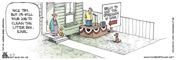 political cat comic