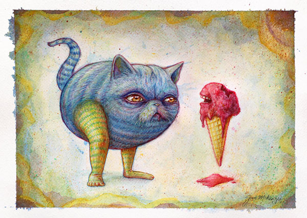 ice cream cat art