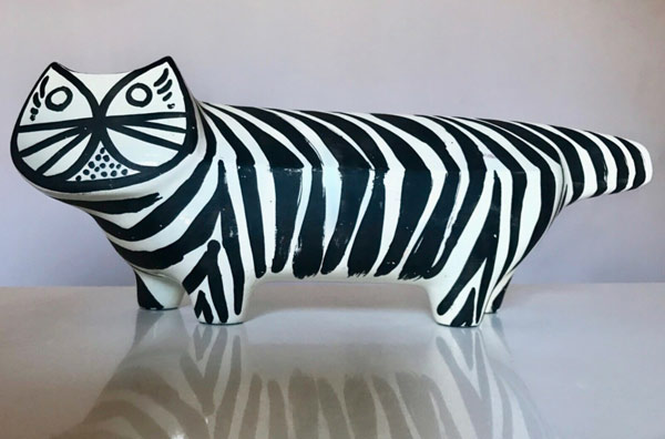 ceramic cat art nylund
