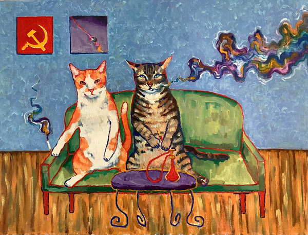 communist cats art