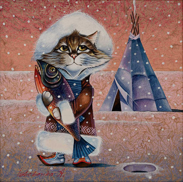 eskimo cat art
