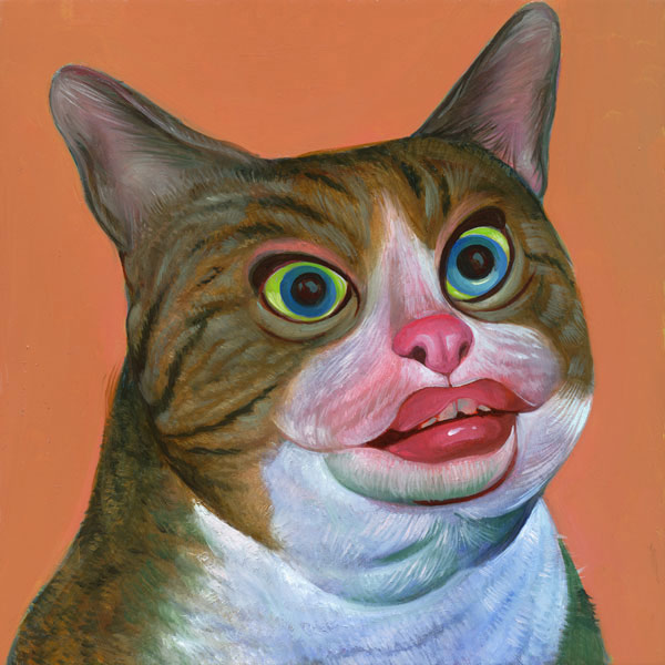 lipstick cat art