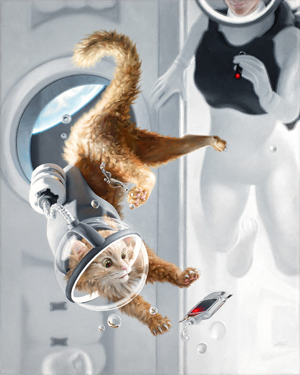 space cat art