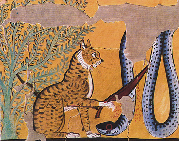 egyptian tomb art cat