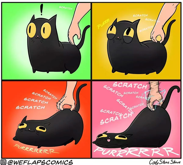 butt scratch cat comic