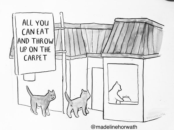 cat buffet  comic