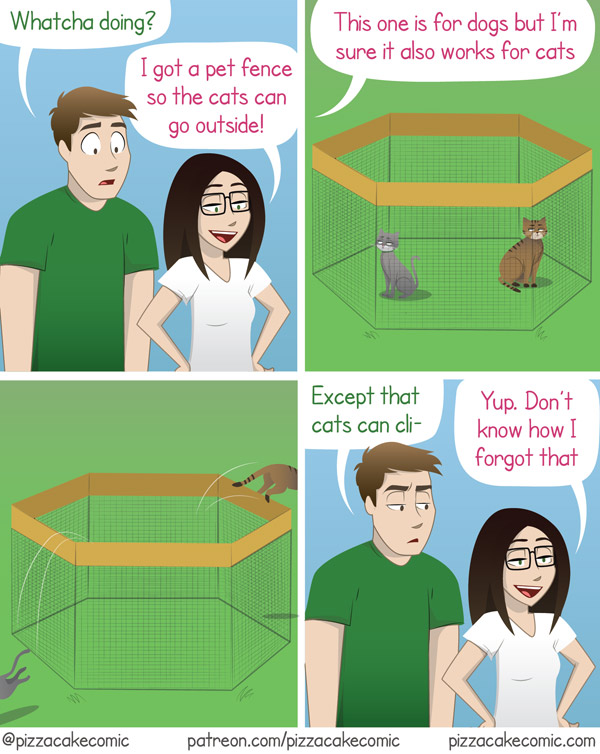 cat cage comic
