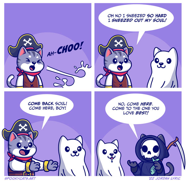 cat ghost comic
