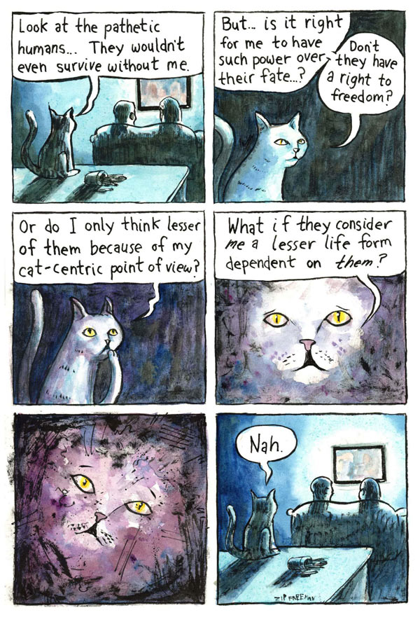 cat chart comic