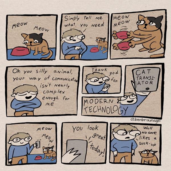 cat language translator comic
