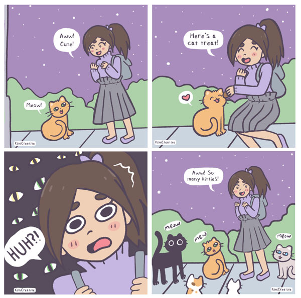 treat cat comic
