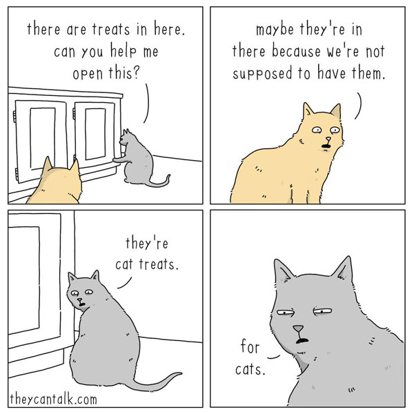 treat cat comic