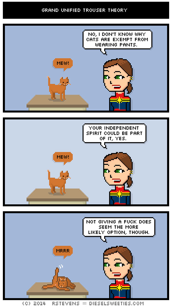 cats and pants comic
