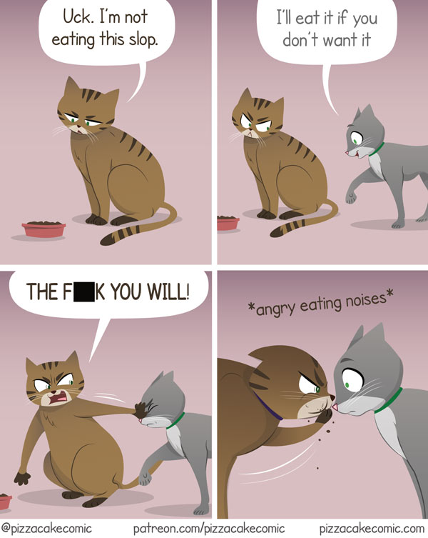 food fight cat comic