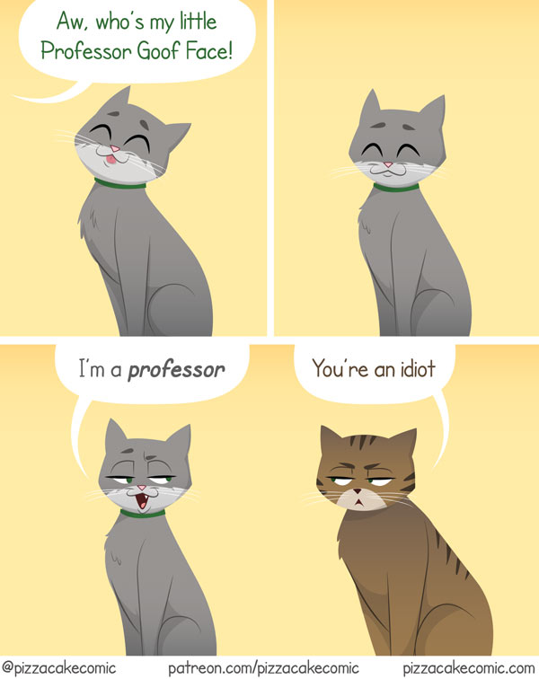 professor cat comic