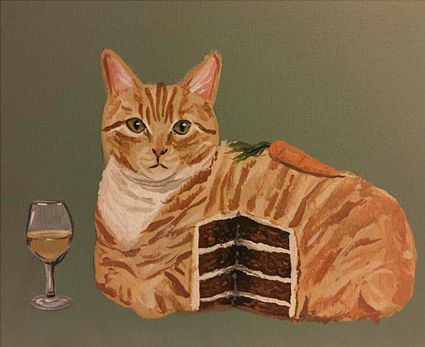 cake cat art