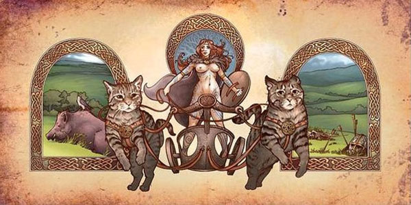 chariot cats art