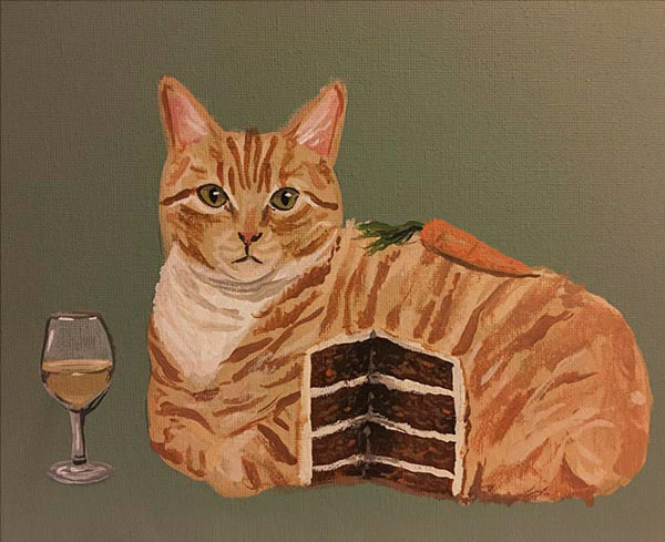 cat-cake art