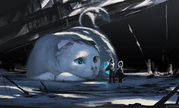 giant cat art