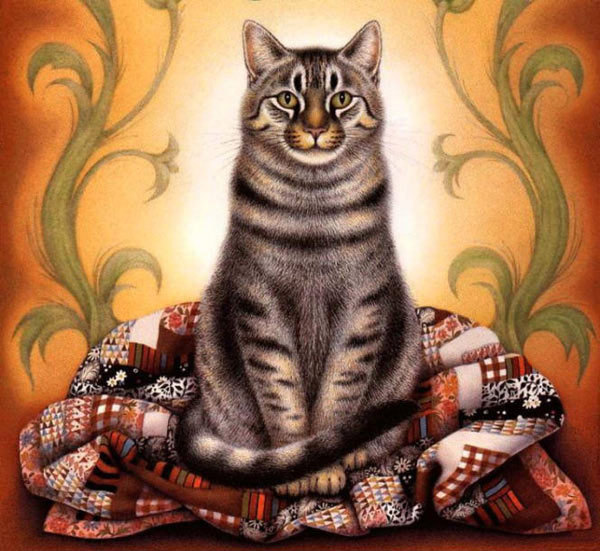 quilt cat art