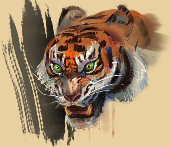 tiger art fierce