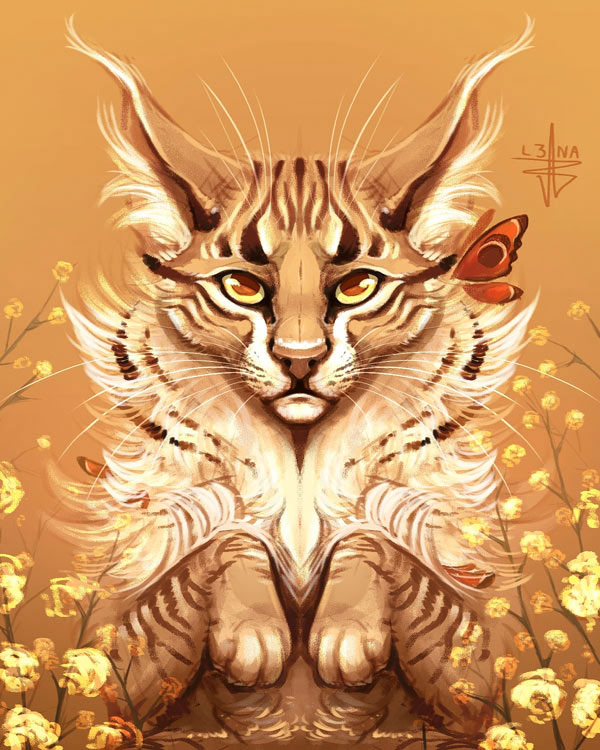 tiger cat art