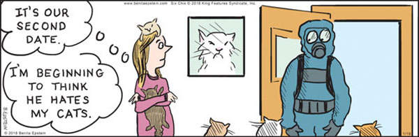 cat allergy comic