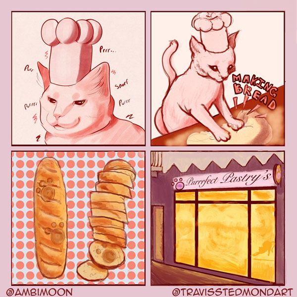 cat baker comic