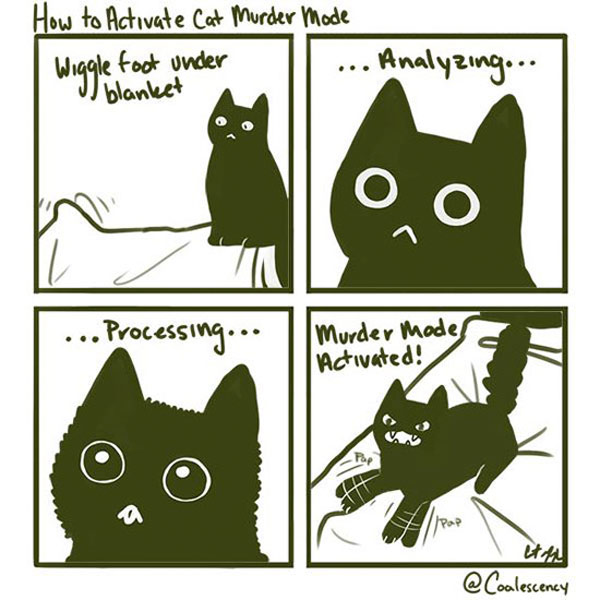 cat murder mode comic