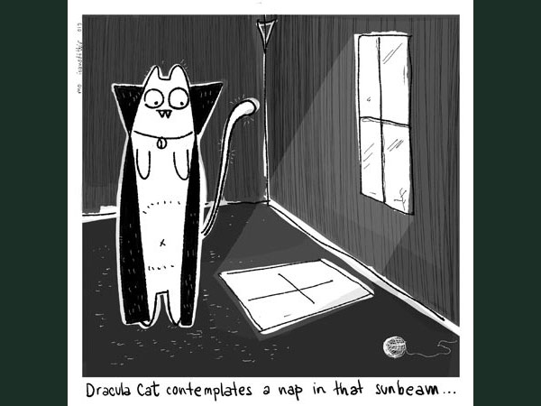 dracula cat vs sunbeam comic