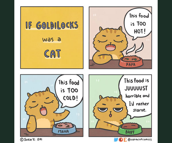goldilocks cat comic