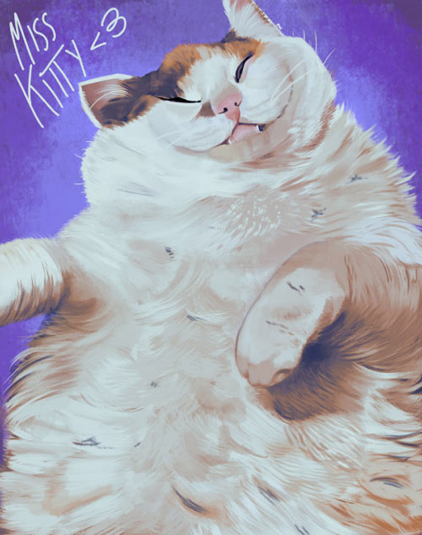 big fat cat art